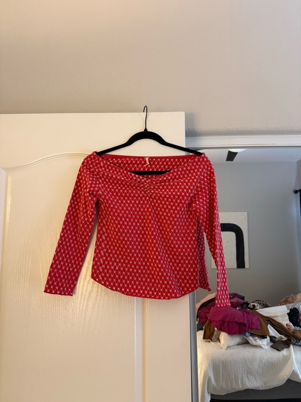 Free People Red Blouse